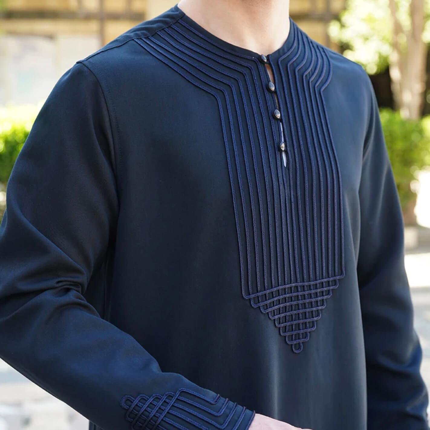 Embroidery Base fabric for ceremonial Thobes