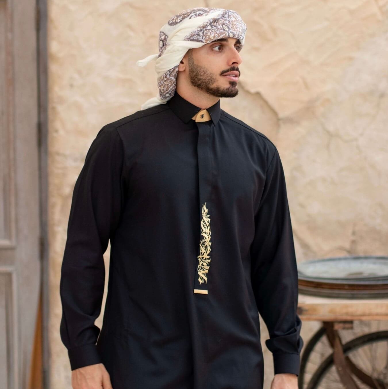 Silky Poly-Rayon Blend fabric for premium Thobes