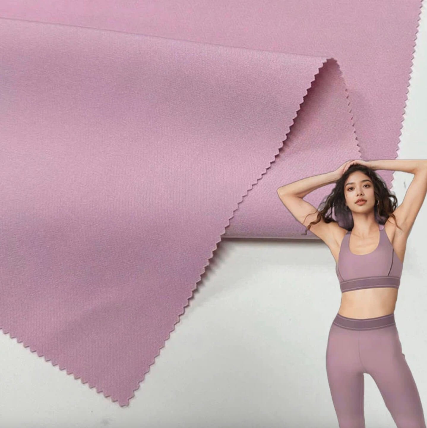 Woman in activewear leggings