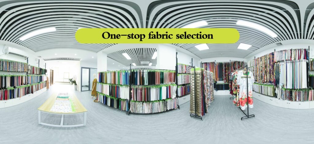 Guangzhou Henry Textile Trade Co., Ltd. woven fabric supplier showroom
